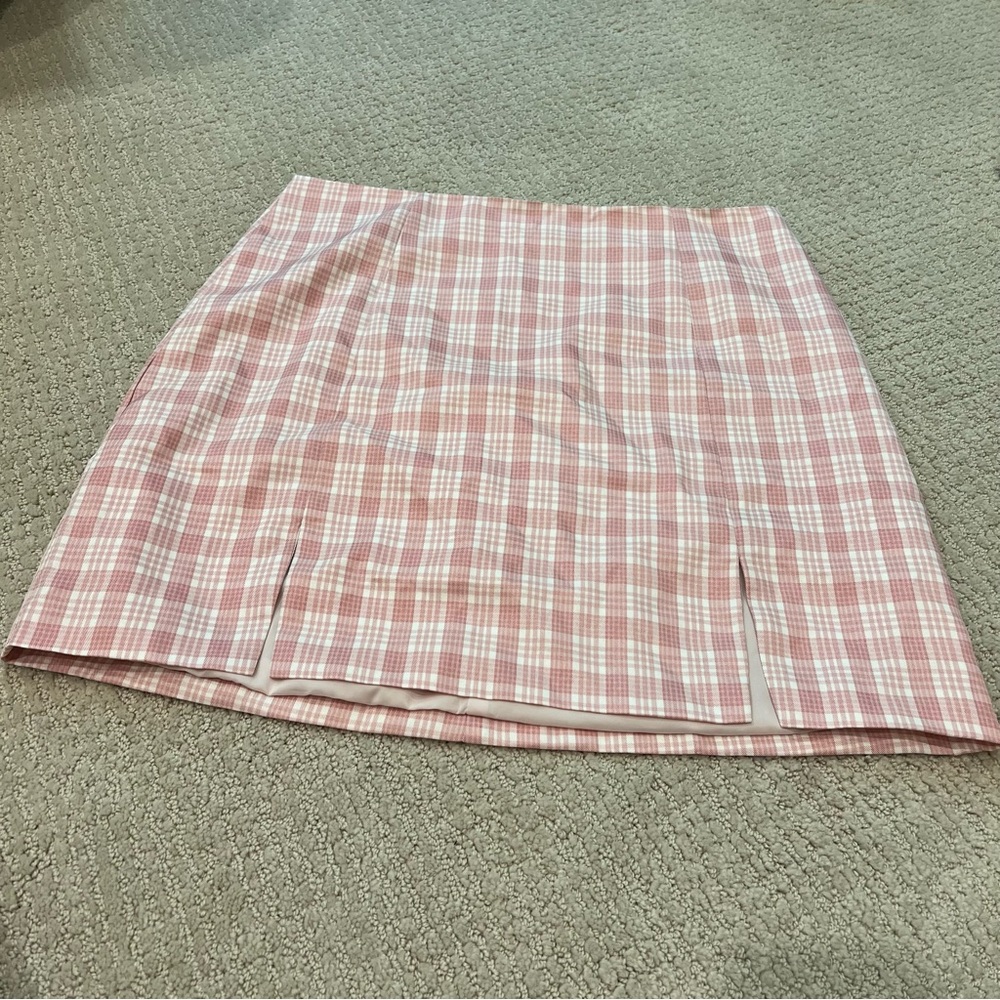 Lulus Plaid Mini Skirt